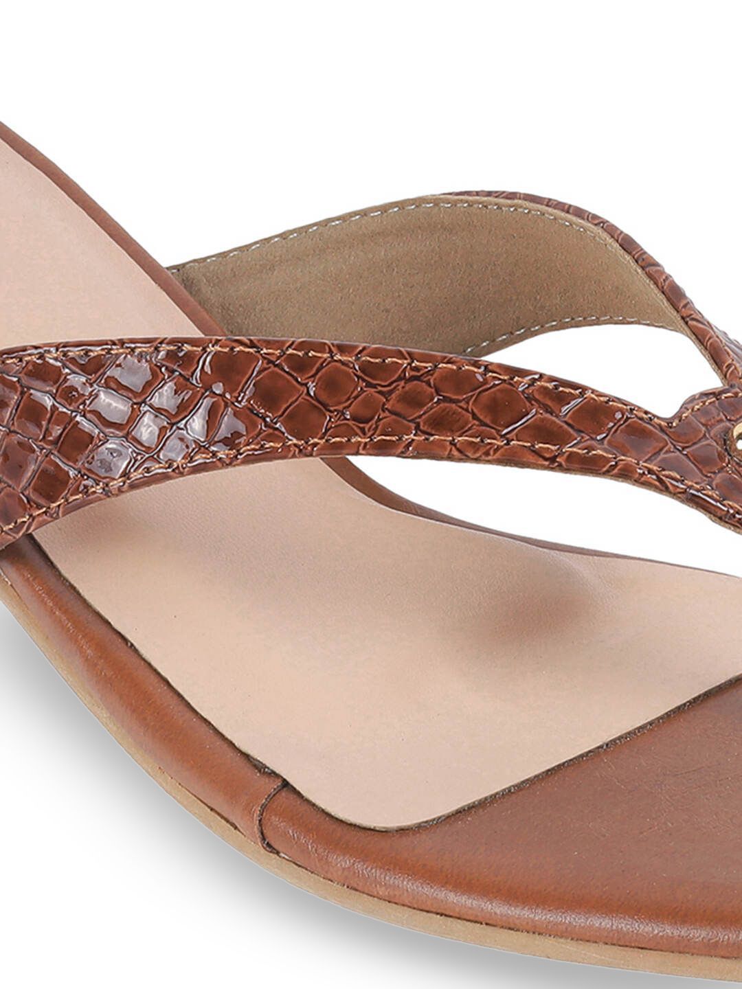 Mochi Women Colourblocked Open Toe Kitten Heel Sandals