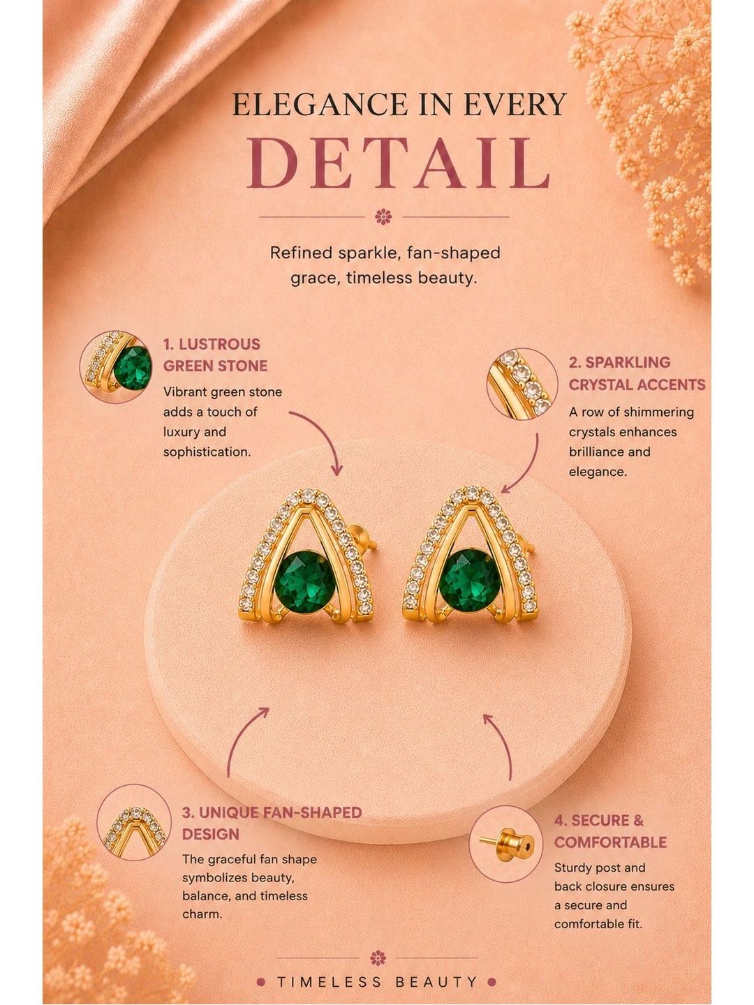 VOGUE PANASH Geometric Studs Earrings