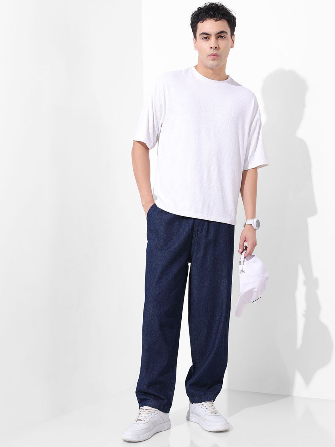 The Indian Garage Co Men Mid-Rise Relaxed Fit Jeans