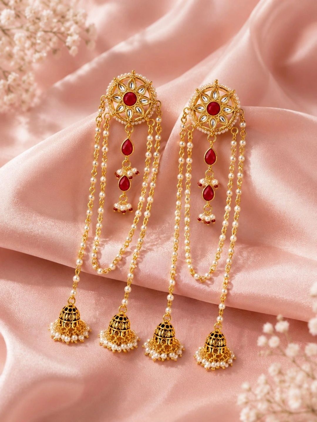 PANASH Circular Jhumkas Earrings