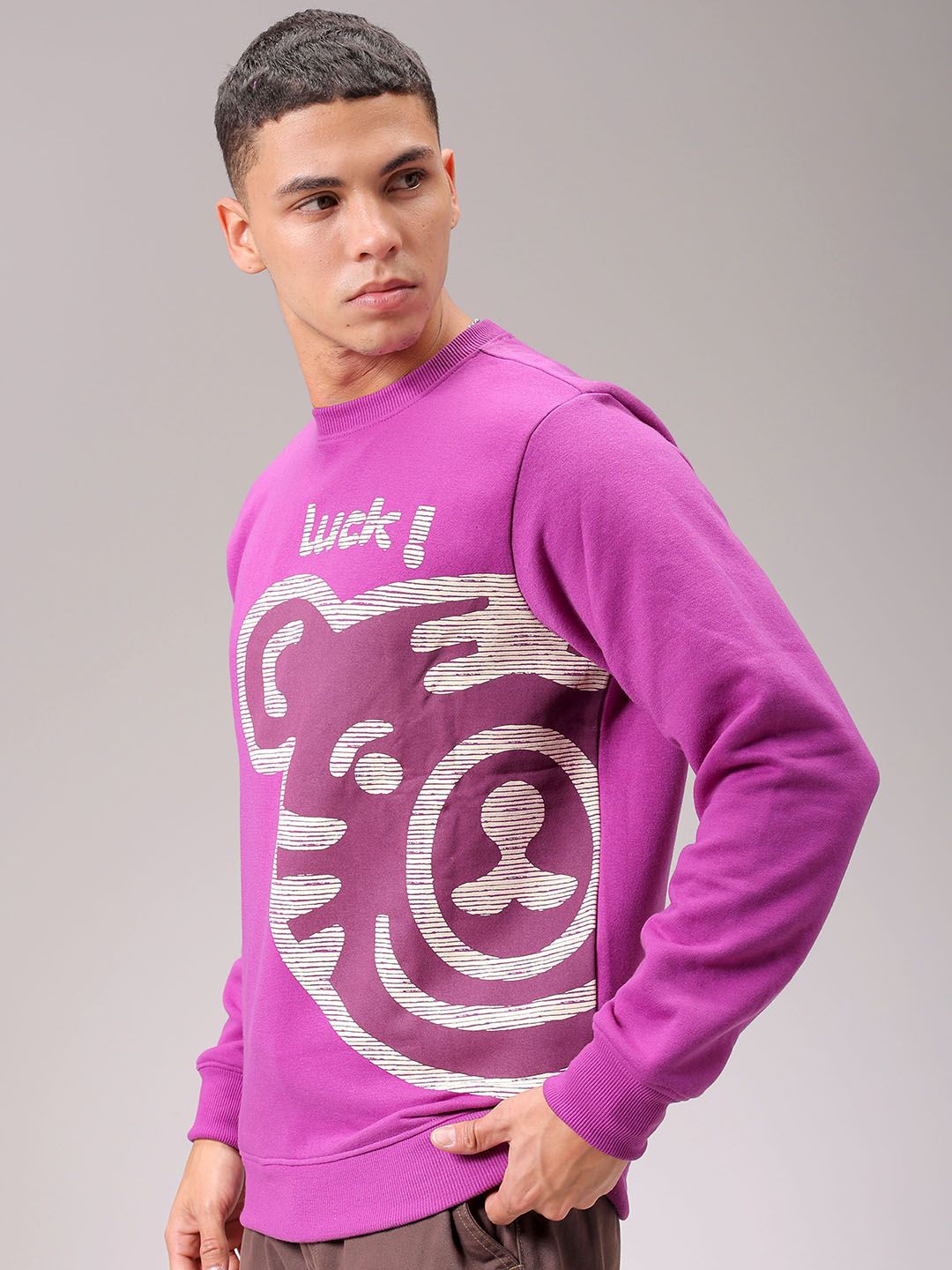 The Indian Garage Co Men Long Sleeves Round Neck Sweatshirt