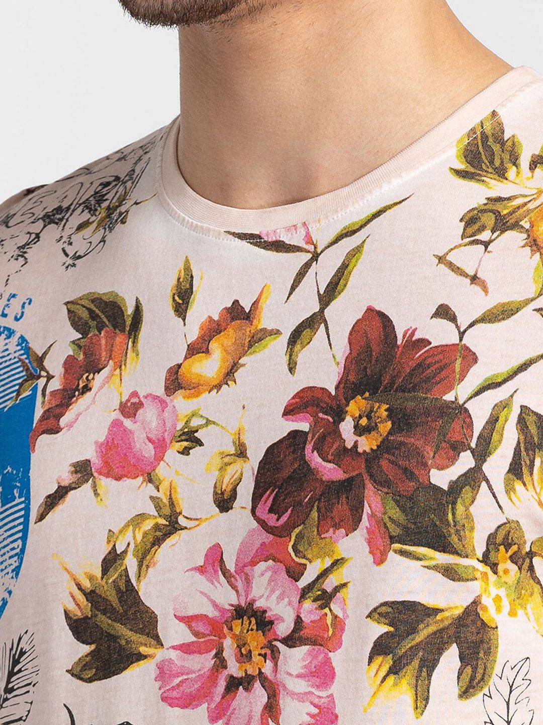 Being Human Floral Printed Round Neck T-shirt