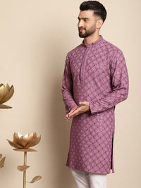 Motif Etnik Anouk Bersulam Kurta Kapas Tulen Berlabuci