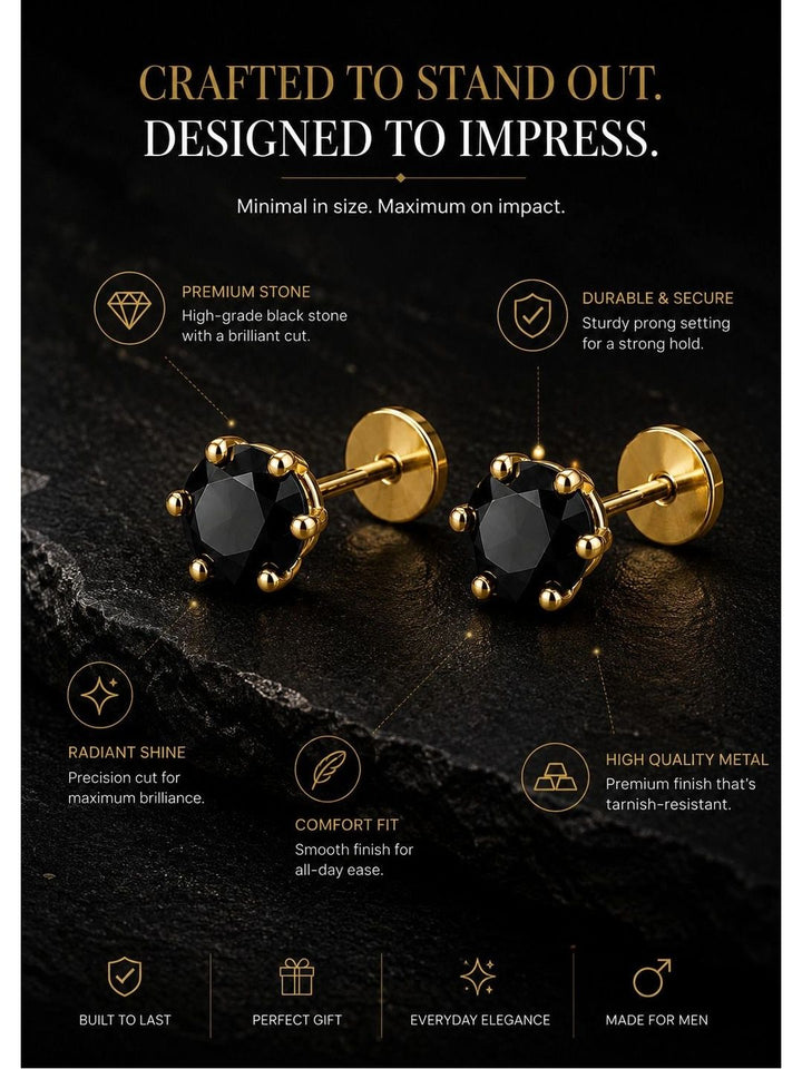 PANASH Circular Studs Earrings