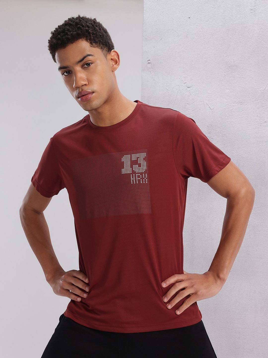 HRX by Hrithik Roshan Printed Rapid-Dry Training T-shirt