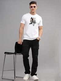 ADRO Men Typography Printed Applique T-shirt