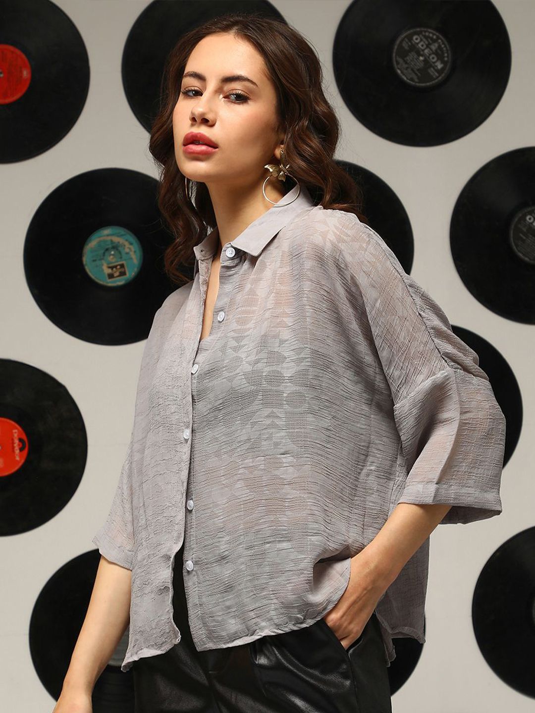 Campus Sutra Women Comfort Opaque Casual Shirt