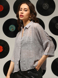 Campus Sutra Women Comfort Opaque Casual Shirt