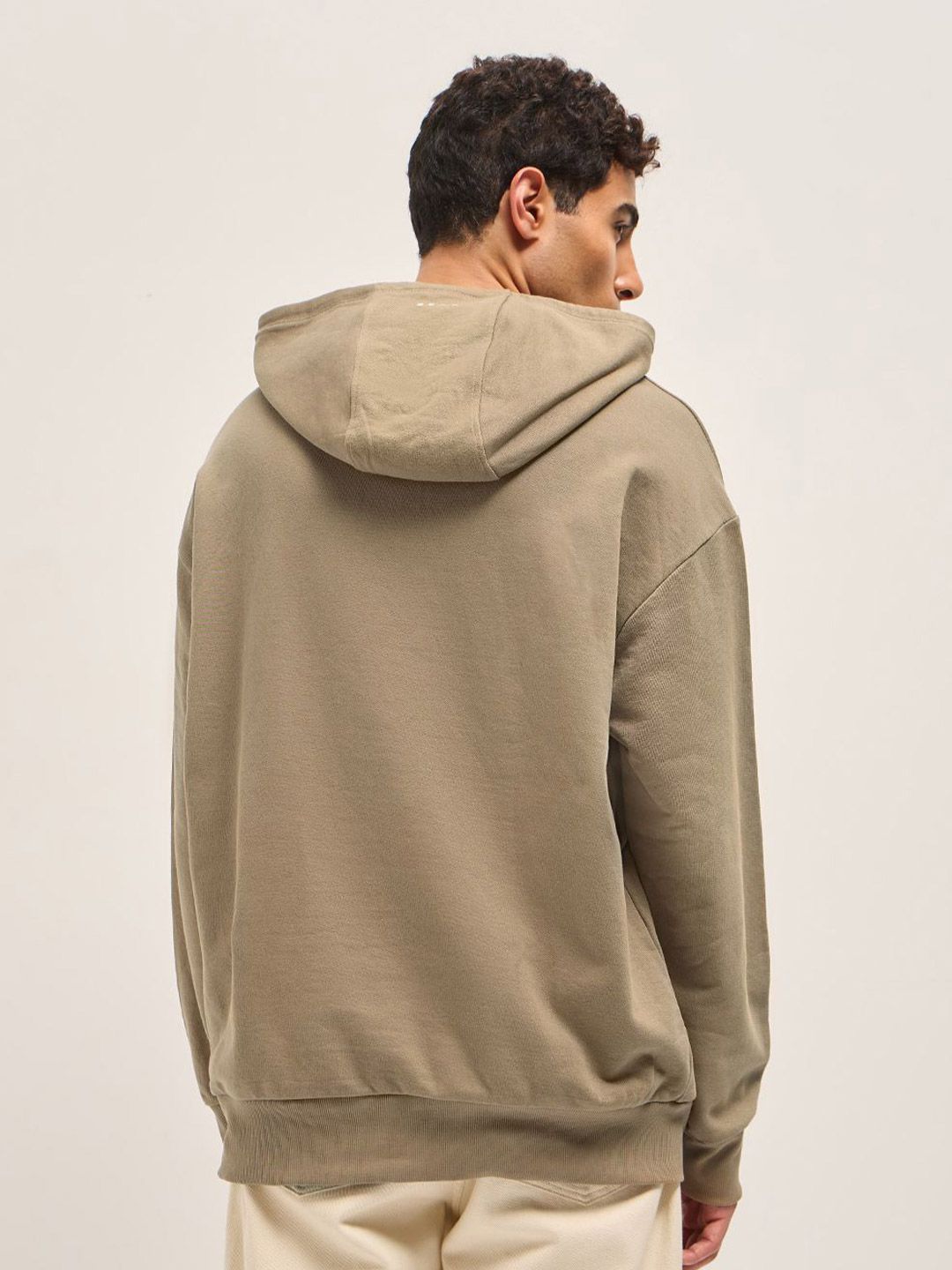 Lelaki Bear House Pure Cotton Pepejal Sweatshirt