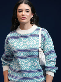 ESPYR By Tokyo Talkies Women Cable Knit Pullover