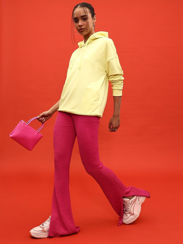 DressBerry Hooded Drop-Shoulder Relaxed Sweatshirt