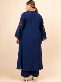 Mamicha Embroidered V Neck Tunic & Trousers Co-ords
