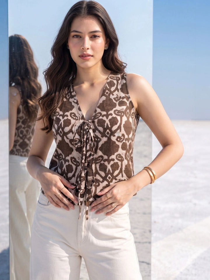 Mamicha Print Top