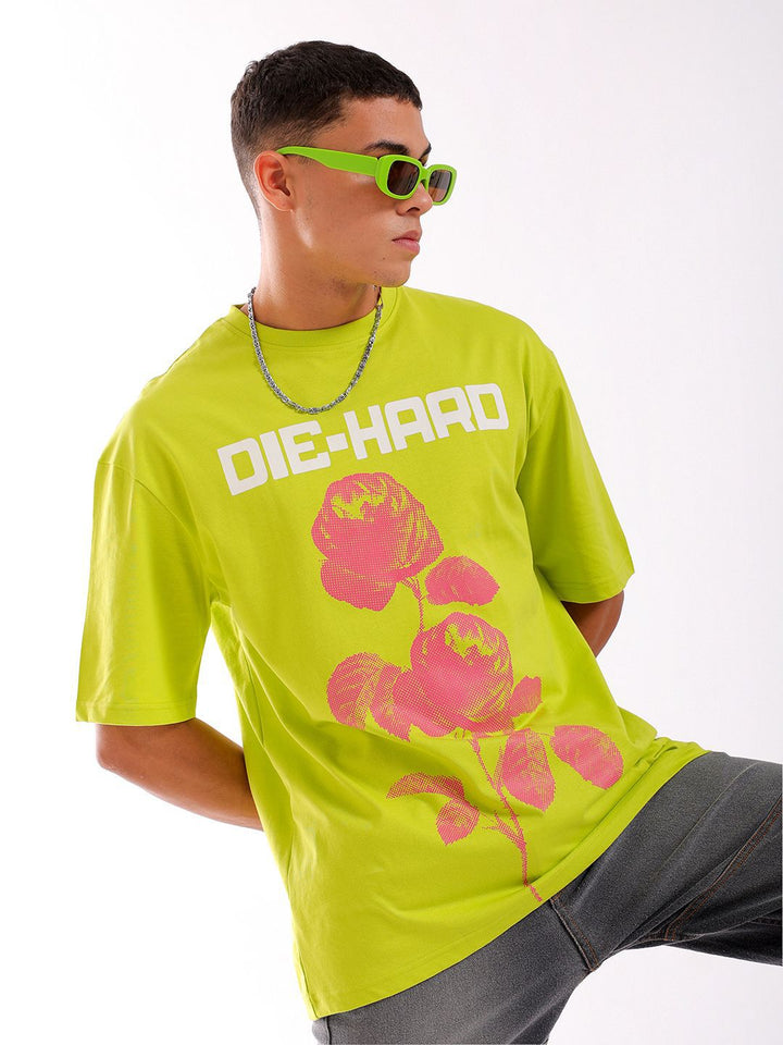 The Indian Garage Co Graphic Printed Boxy Oversized Pure Cotton T-shirt