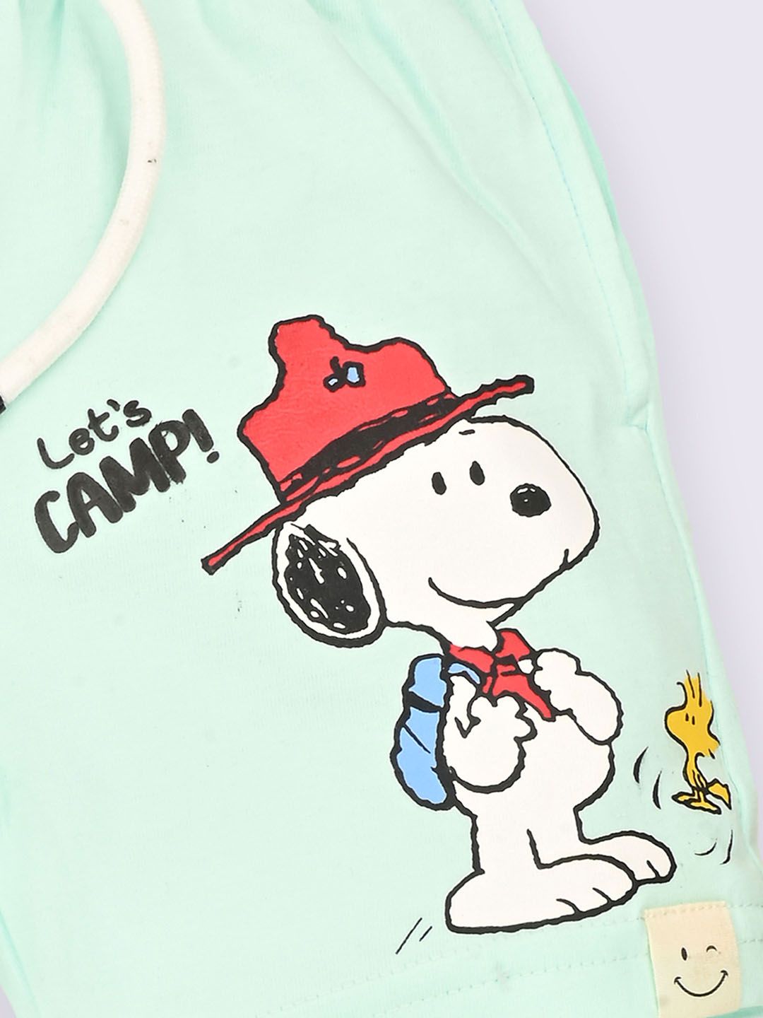 Happy Faces Boys Peanuts Printed Cotton Shorts