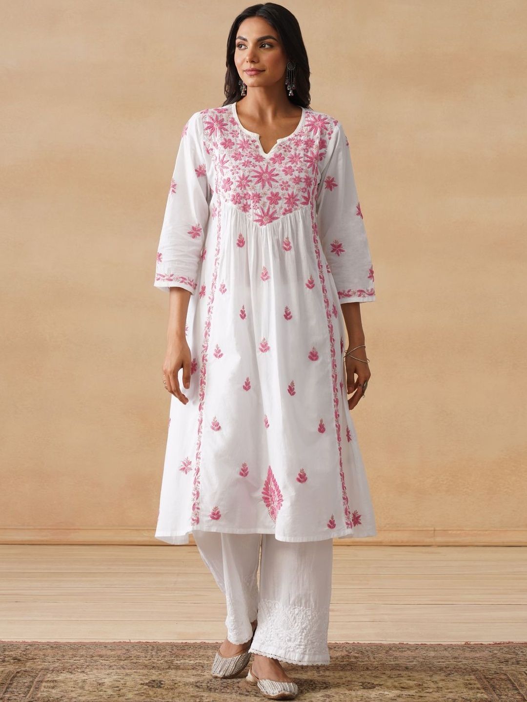 Rumah Wanita Chikankari Kurta Chikankari