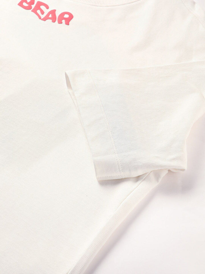 THE BEAR HOUSE Typography Printed Pure Cotton T-shirt