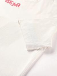 THE BEAR HOUSE Typography Printed Pure Cotton T-shirt