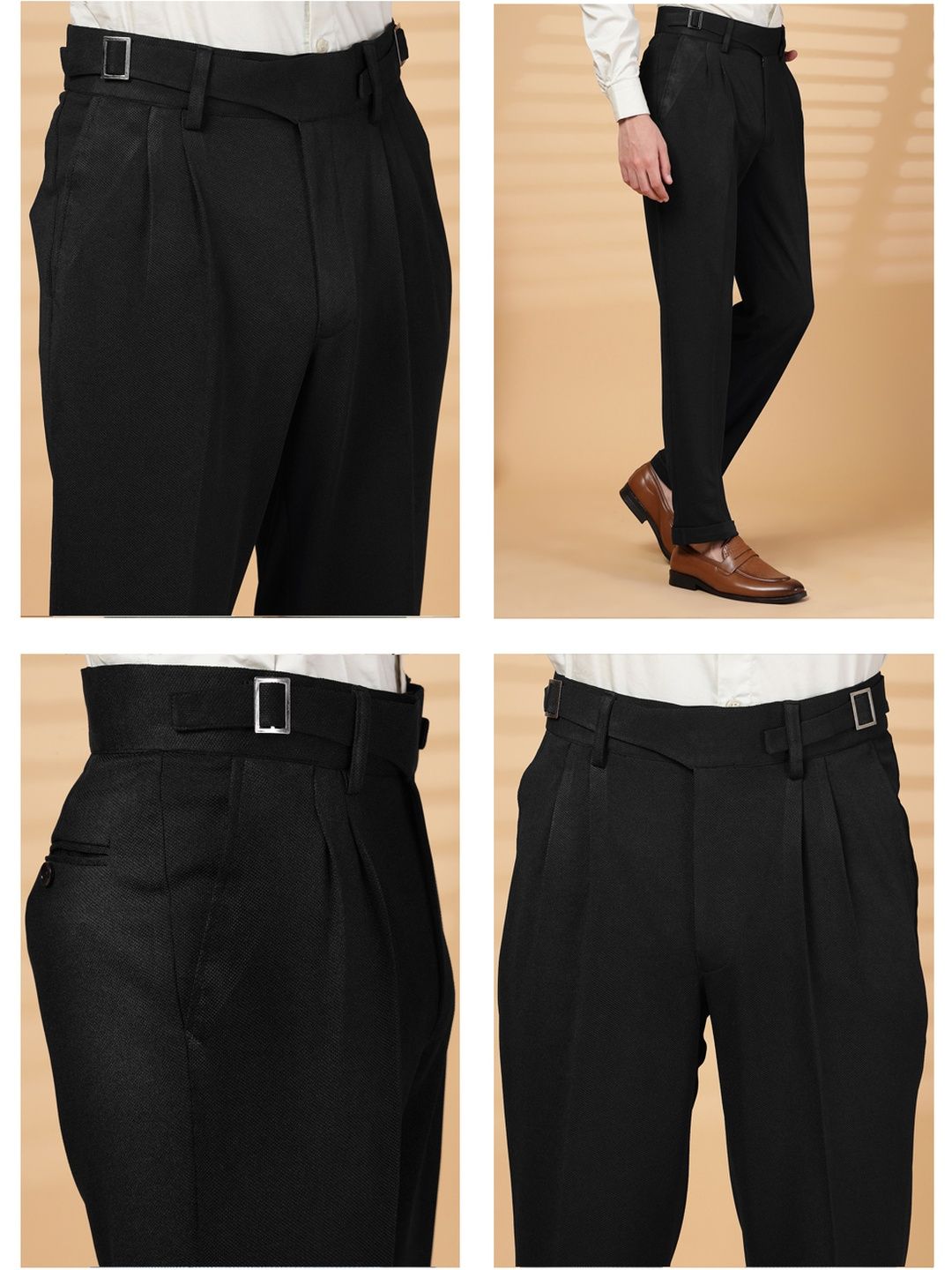 Seluar Formal Formal Lycra Lelaki KLOTTHE Hitam
