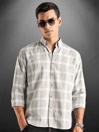 ADRO Standard Tartan Checks Baju Kasual Berpetak
