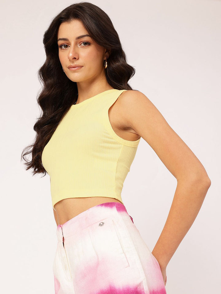 DressBerry Cuddle Core Textured Knit Crop Top