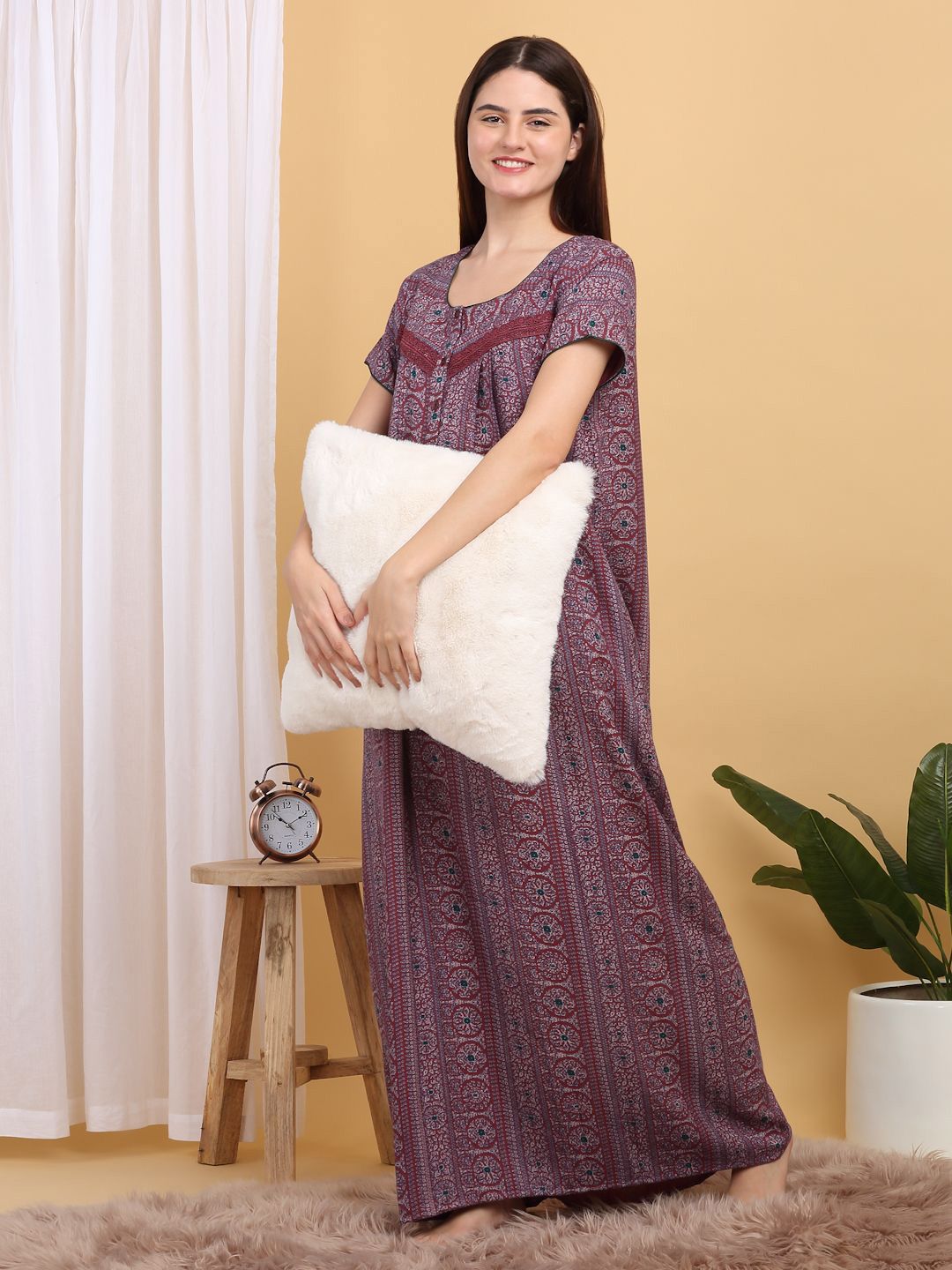 Sweet Dreams Printed Maxi Nightdress