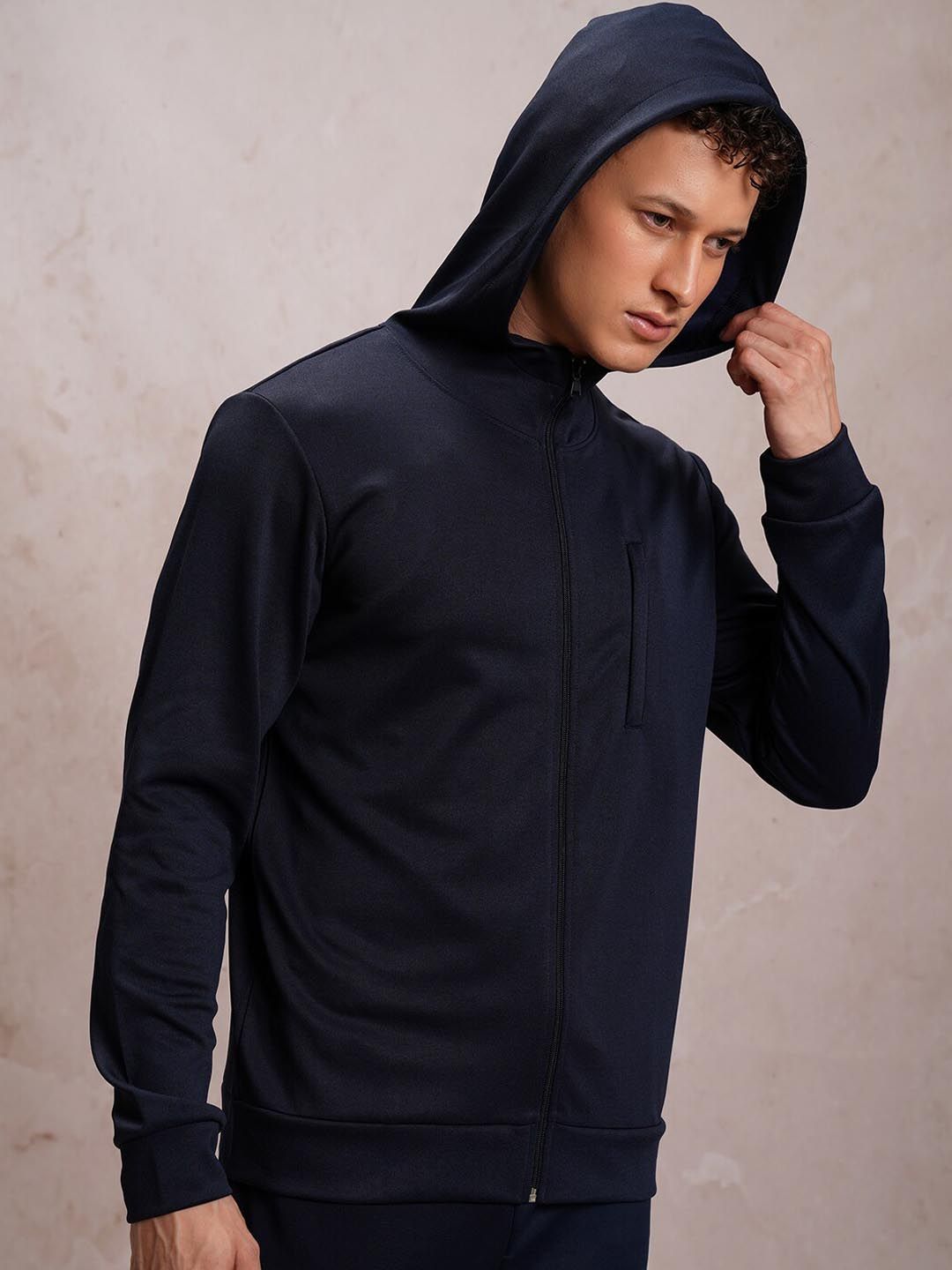 HIGHLANDER Mock Collar Open Front Jacket