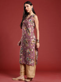 Anouk Floral Printed Straight Kurta