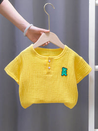 YK Kids Pure Cotton T-Shirt & Joggers Clothing Set