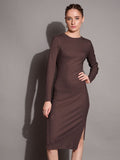 SASSAFRAS BASICS Bodycon Midi Dress