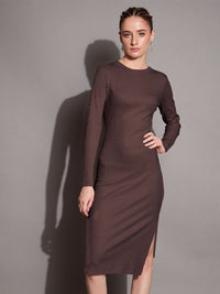 SASSAFRAS BASICS Bodycon Midi Dress