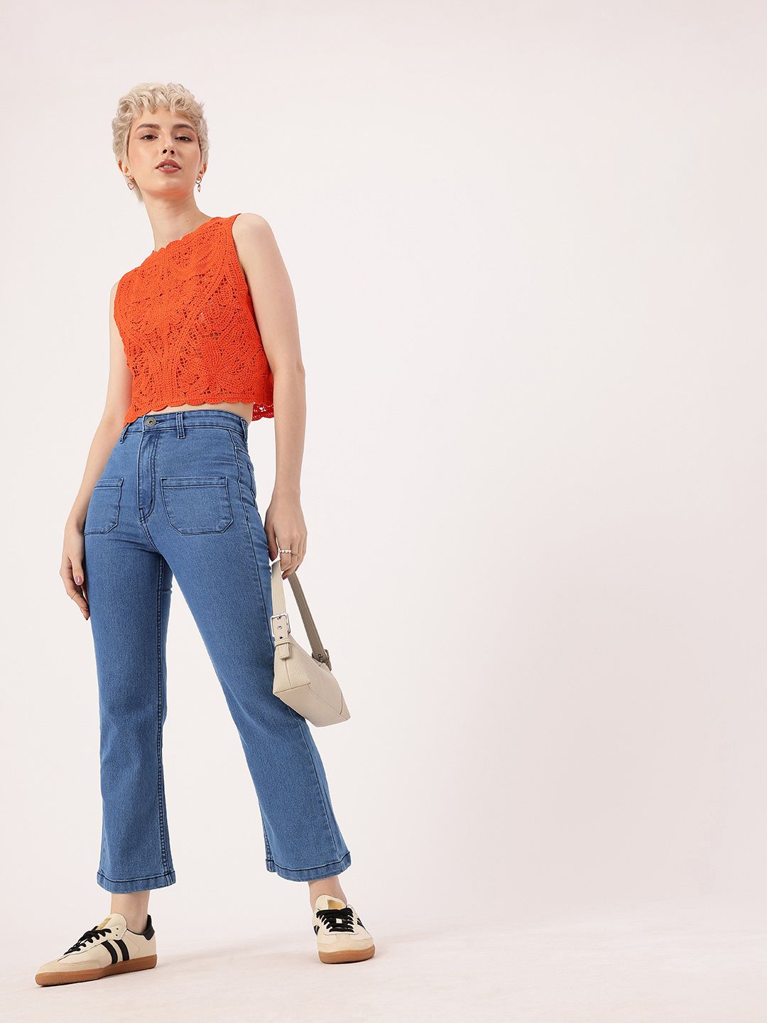 DressBerry Women Edgy Grunge Light Fade Jeans