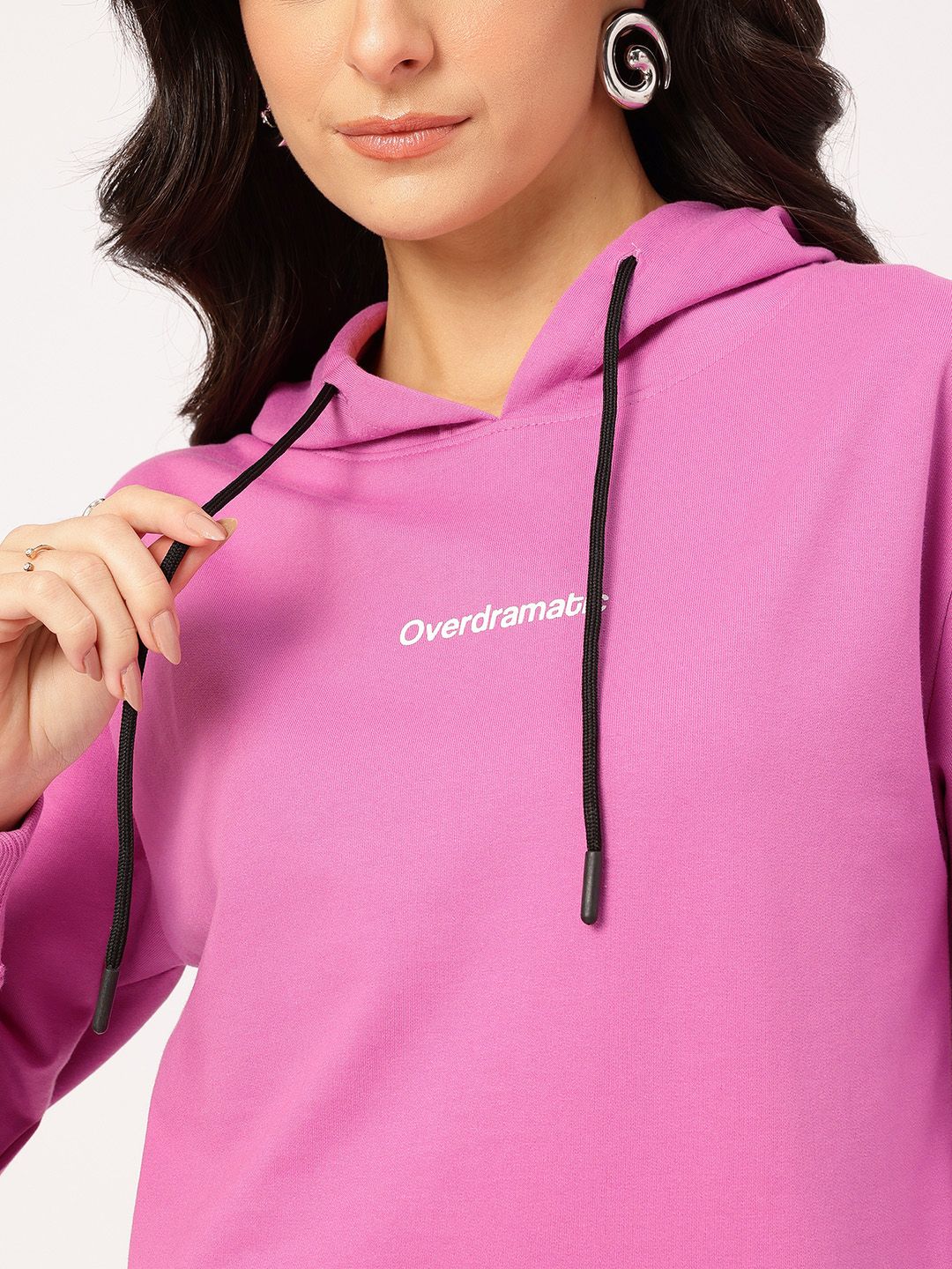 DressBerry Hooded Printed Sweatshirt