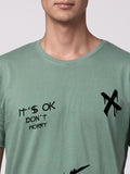 ADRO Men Graphic Printed Round Neck Cotton T-shirt