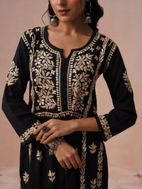 House of Chikankari Women Embroidered Thread Work Kurta