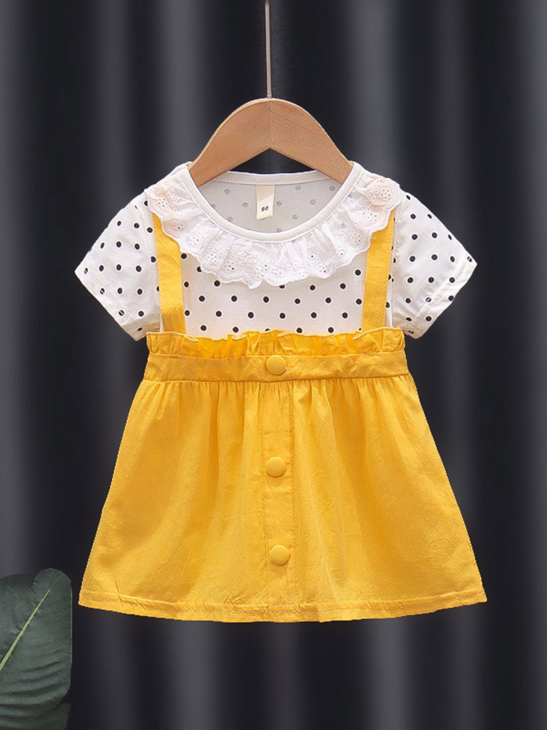 YK Girls Printed A-Line Dress