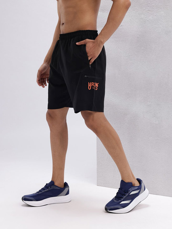 HRX by Hrithik Roshan Men Brand Logo Print Detail Mid-Rise Training Shorts