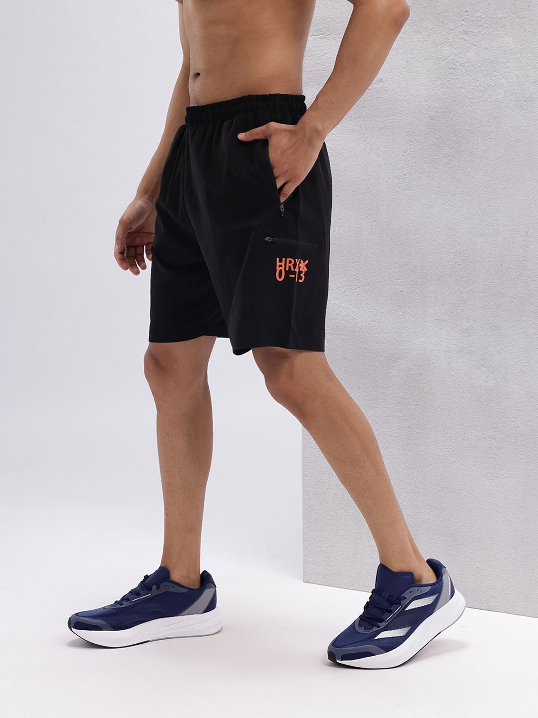 HRX by Hrithik Roshan Men Brand Logo Print Detail Mid-Rise Training Shorts