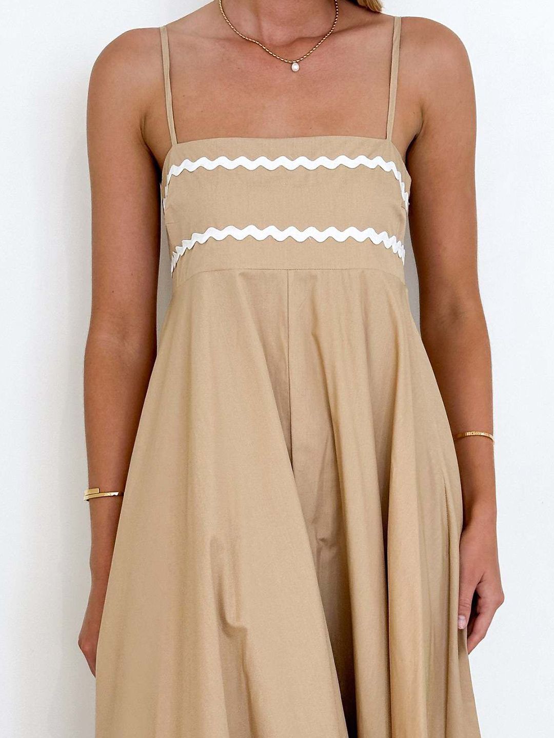 all about you Women Shoulder Straps Sleeveless Maxi Dress
