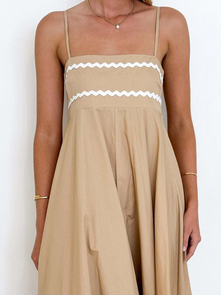 all about you Women Shoulder Straps Sleeveless Maxi Dress