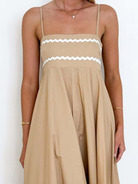 all about you Women Shoulder Straps Sleeveless Maxi Dress