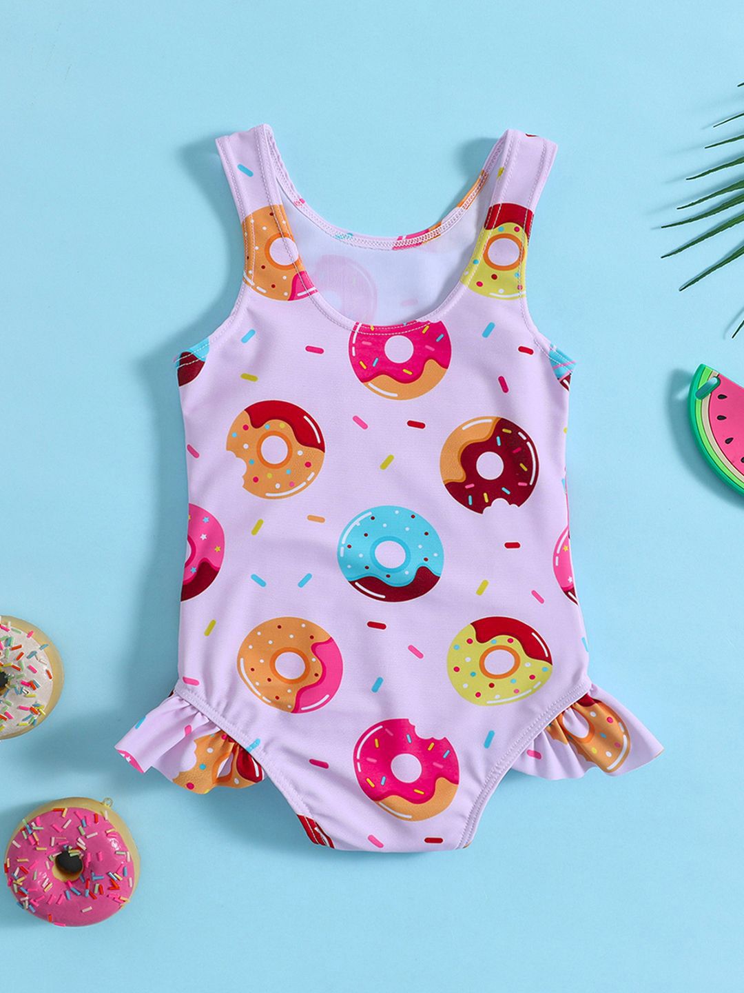 YK Infant Girls Printed Sleeveless Bodysuit