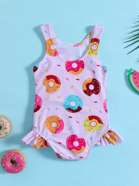 YK Infant Girls Printed Sleeveless Bodysuit