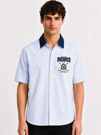 ADRO Men Relaxed Striped Casual Shirt