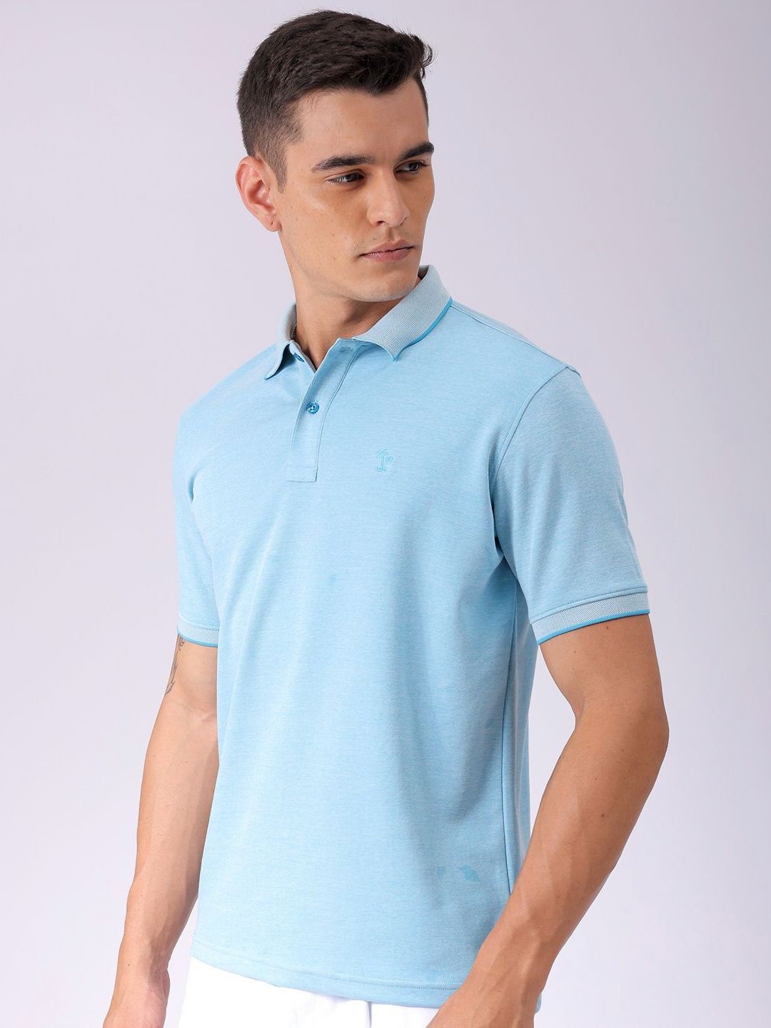 The Indian Garage Co Polo Collar Slim Fit T-shirt