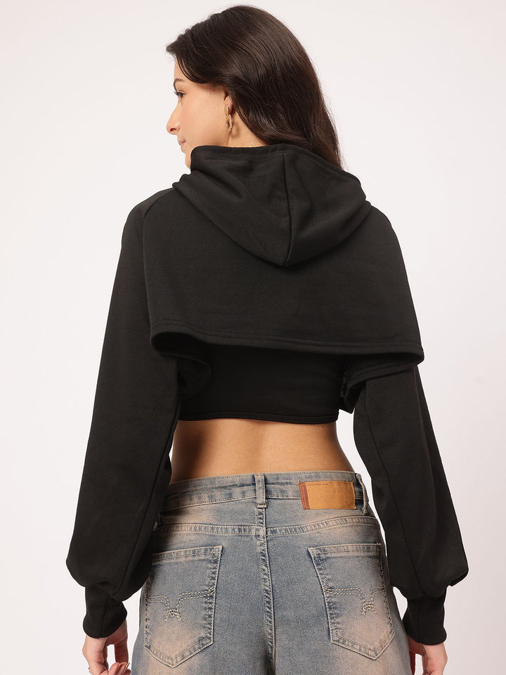 DressBerry Grunge Streetwear Cropped Sweatshirt with Top