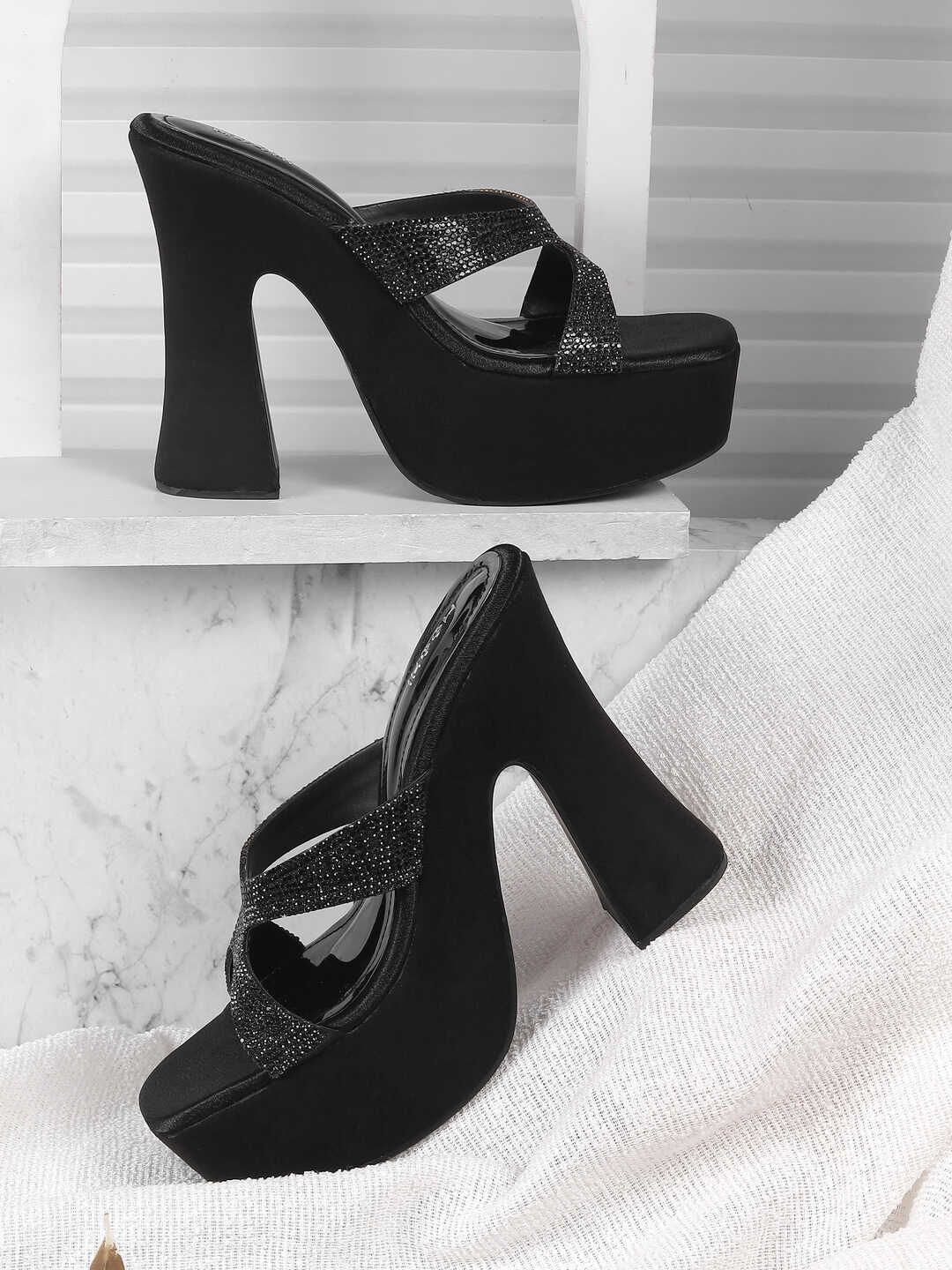 Mochi Embellished Block Sandals