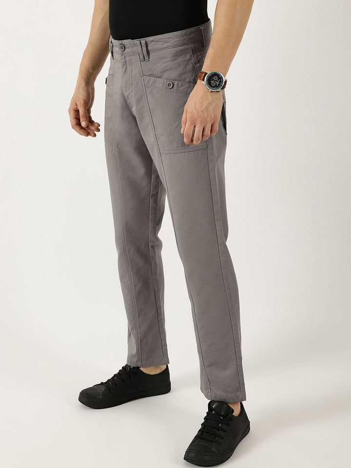 Thomas Scott Men Smart Easy Wash Cargos Trousers