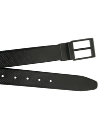 Teakwood Leathers Men Textured Leather Reversible Formal Belt