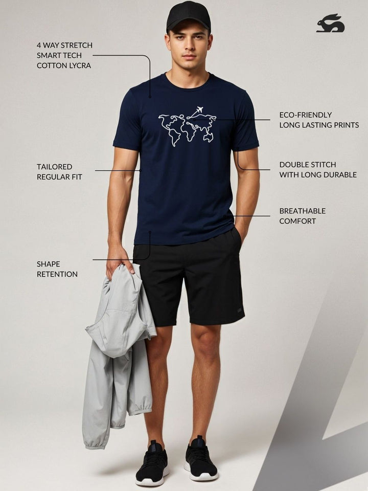 ADRO Men Printed T-shirt